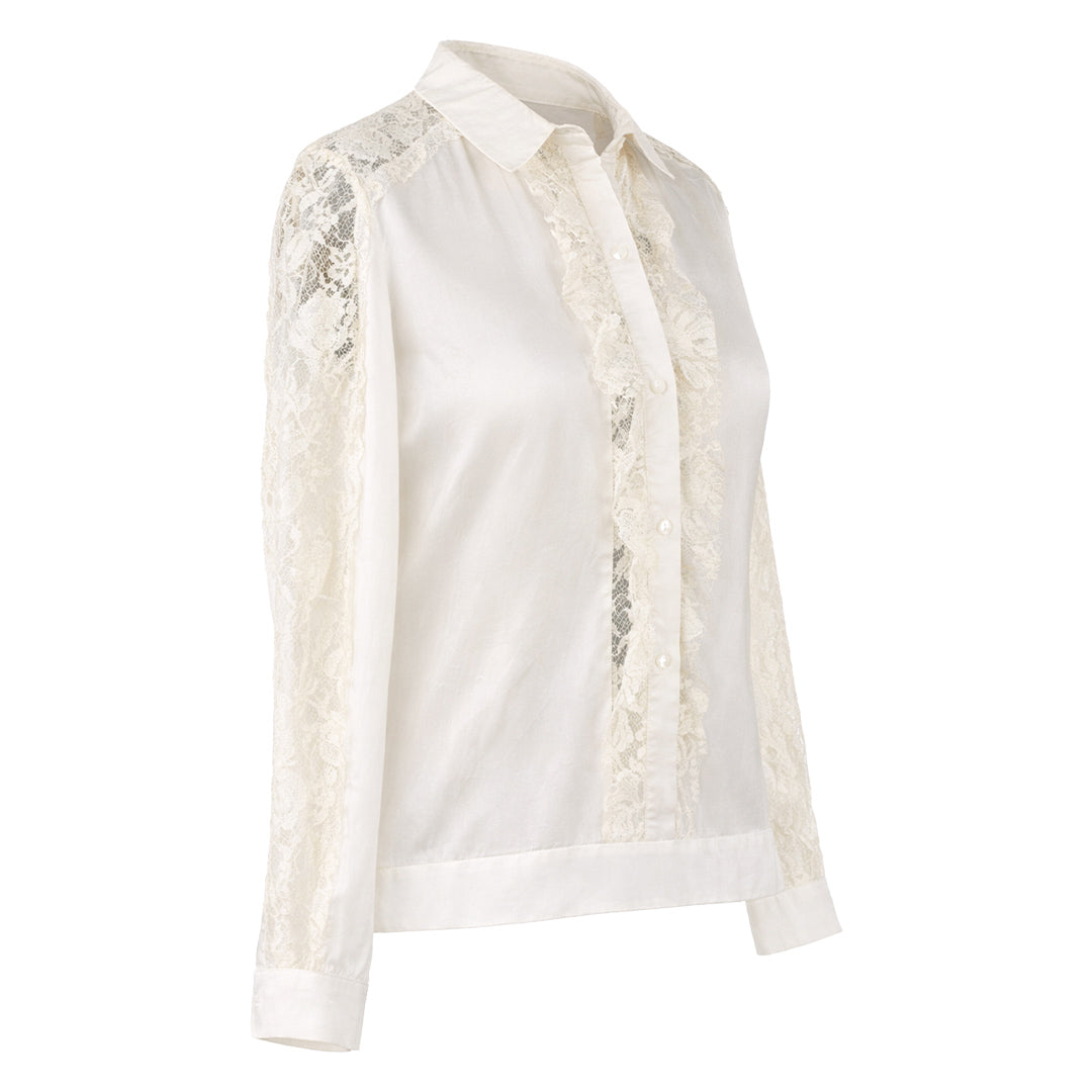 LIB Basics - Lace Panel Shirt