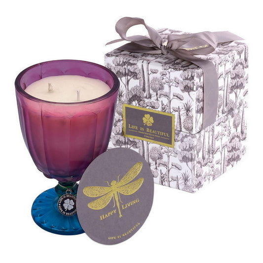 Dotted Candles - Dark Pink & Turquoise