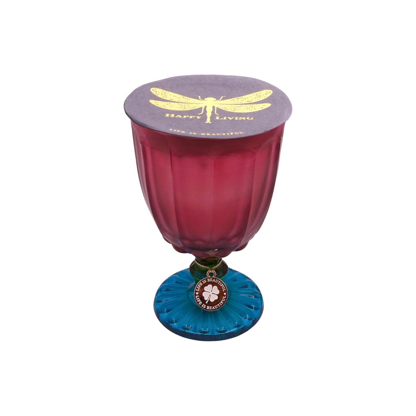 Dotted Candles - Dark Pink & Turquoise