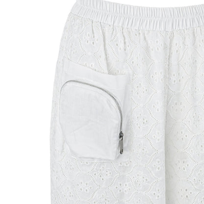 Ikat Affair - Embroidered Wide-Leg Pants