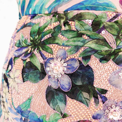 Floral  - Multicolor Printed Maxi Skirt