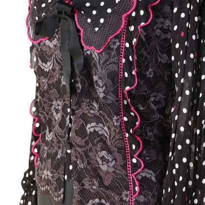 Polka Dot - Scallop Polka Sheer Shirt