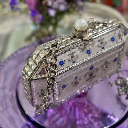 Prismatic Mirror Clutch – Royal Emblem