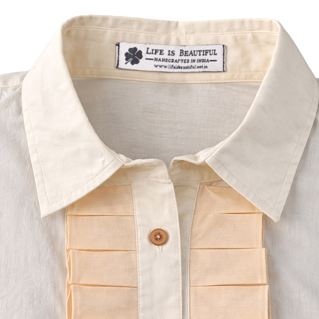 LIB Basics - Ruffle Front Shirt