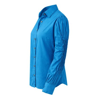LIB Basics - Smocked Sleeve Shirt