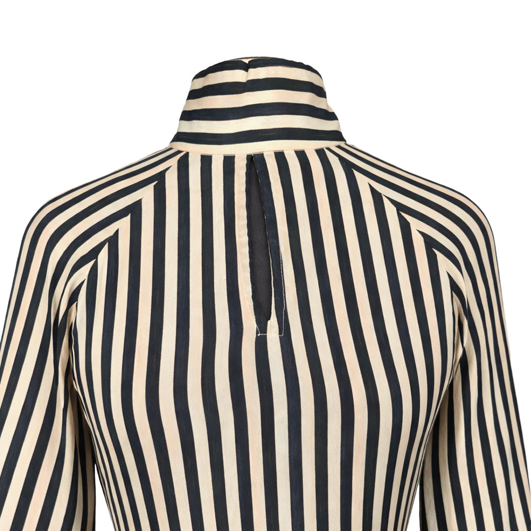 Flora & Fauna - Striped High-Neck Top
