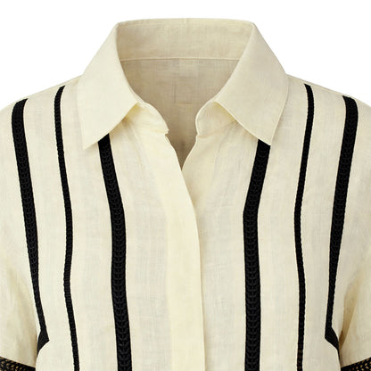 LIB Basics - Embroidered Linen Shirt