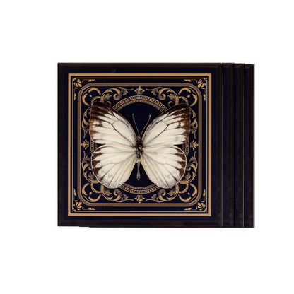 Coasters - Butterflies & Birds Deme (Set of 4)