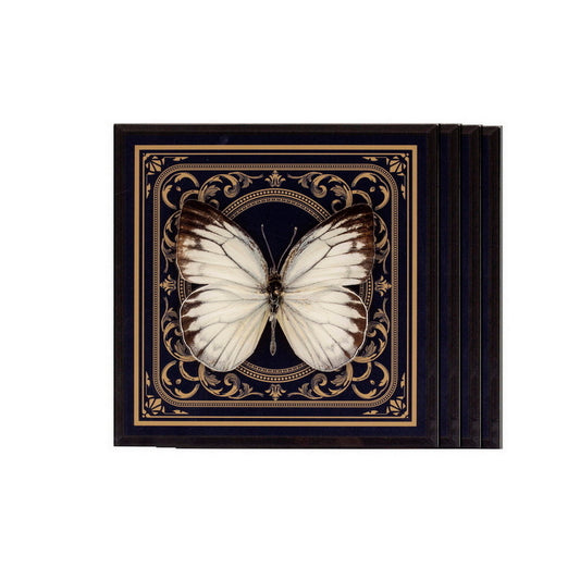 Coasters - Butterflies & Birds Deme (Set of 4)