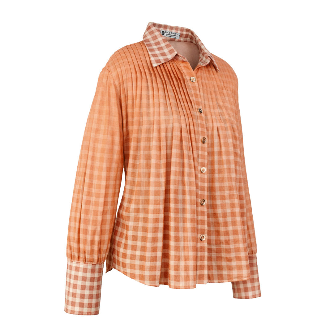 Picnic - Pleated Top & Shorts Set