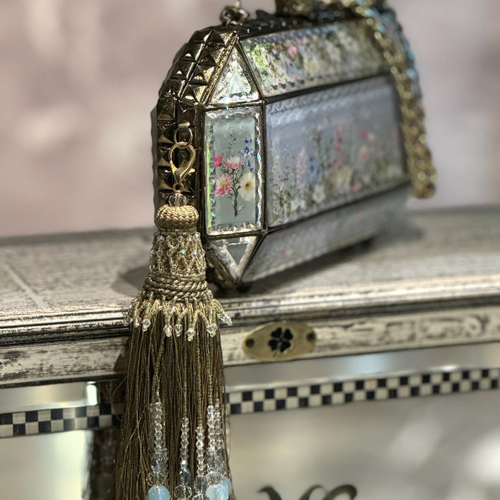 Prismatic Mirror Clutch – Misty Garden