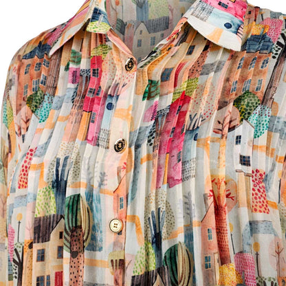 Picnic -  Pleated Printed Shirt