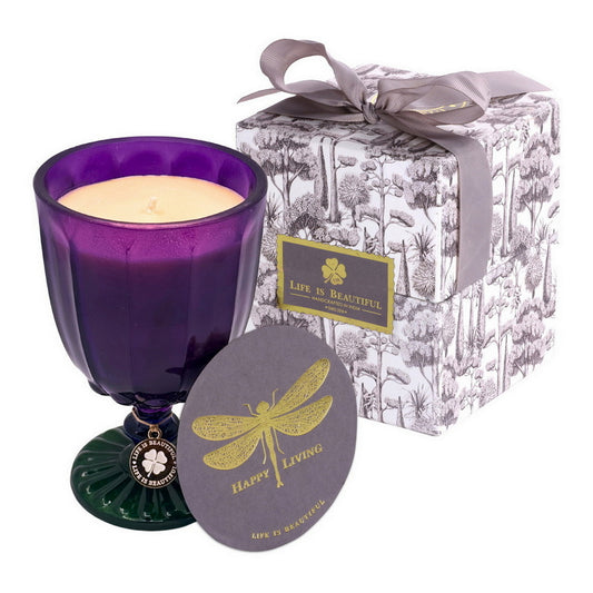 Dotted Candles - Purple & Green