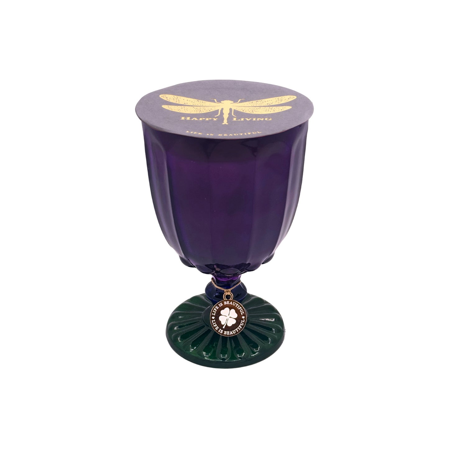 Dotted Candles - Purple & Green