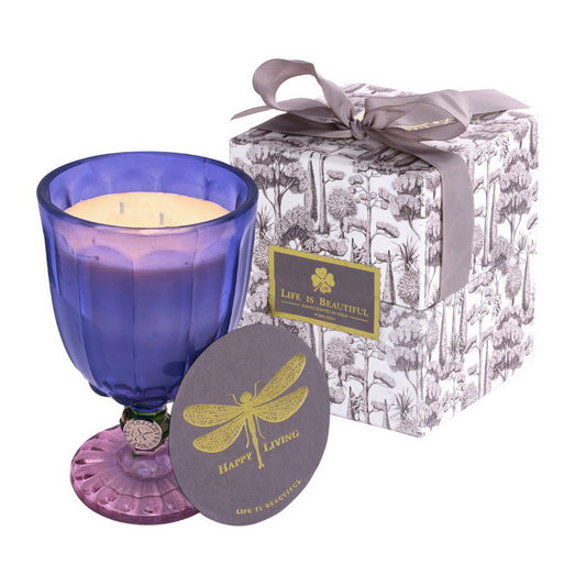 Dotted Candles - Indigo & Pink