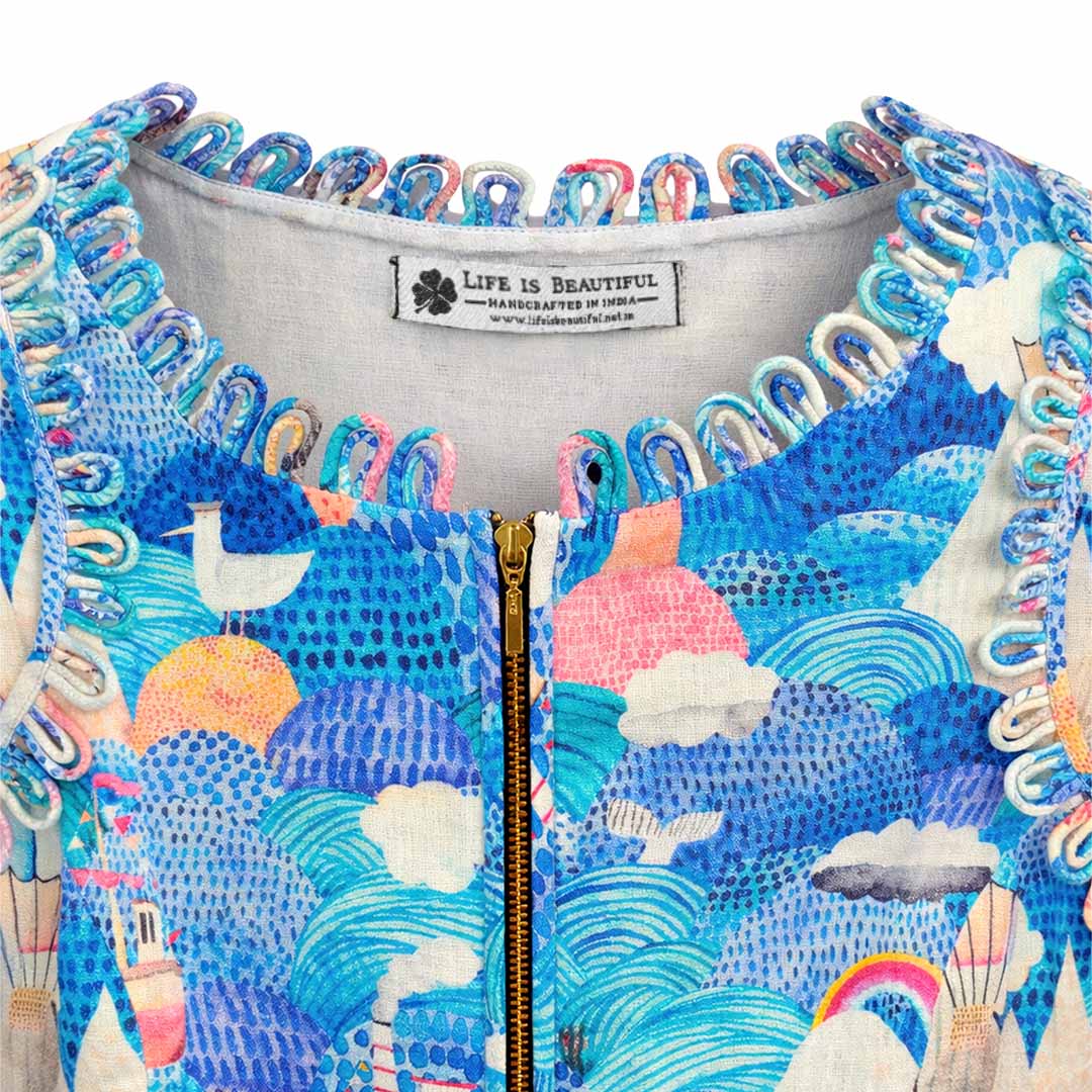 Picnic - Pleated Looped Dress