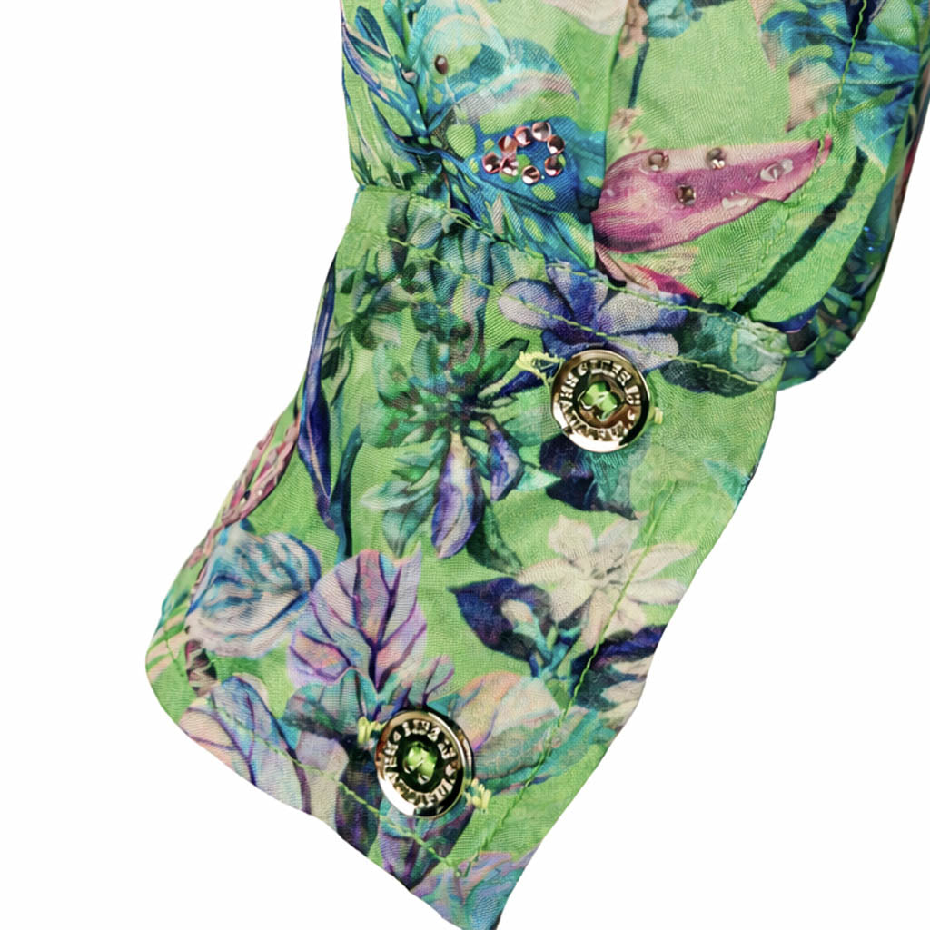 Floral - Verdant Garden Embellished Shirt