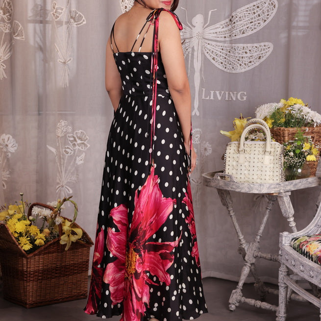 Polka Dot - Corset Style A-Line Bloom Dress