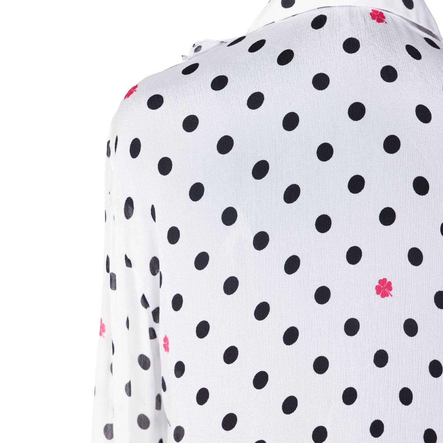 Polka Dot - Cascade Ruffle Shirt