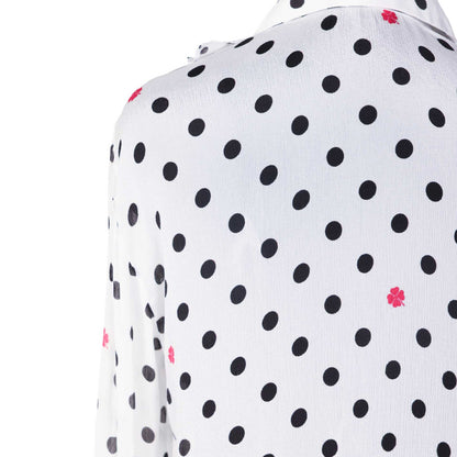 Polka Dot - Cascade Ruffle Shirt