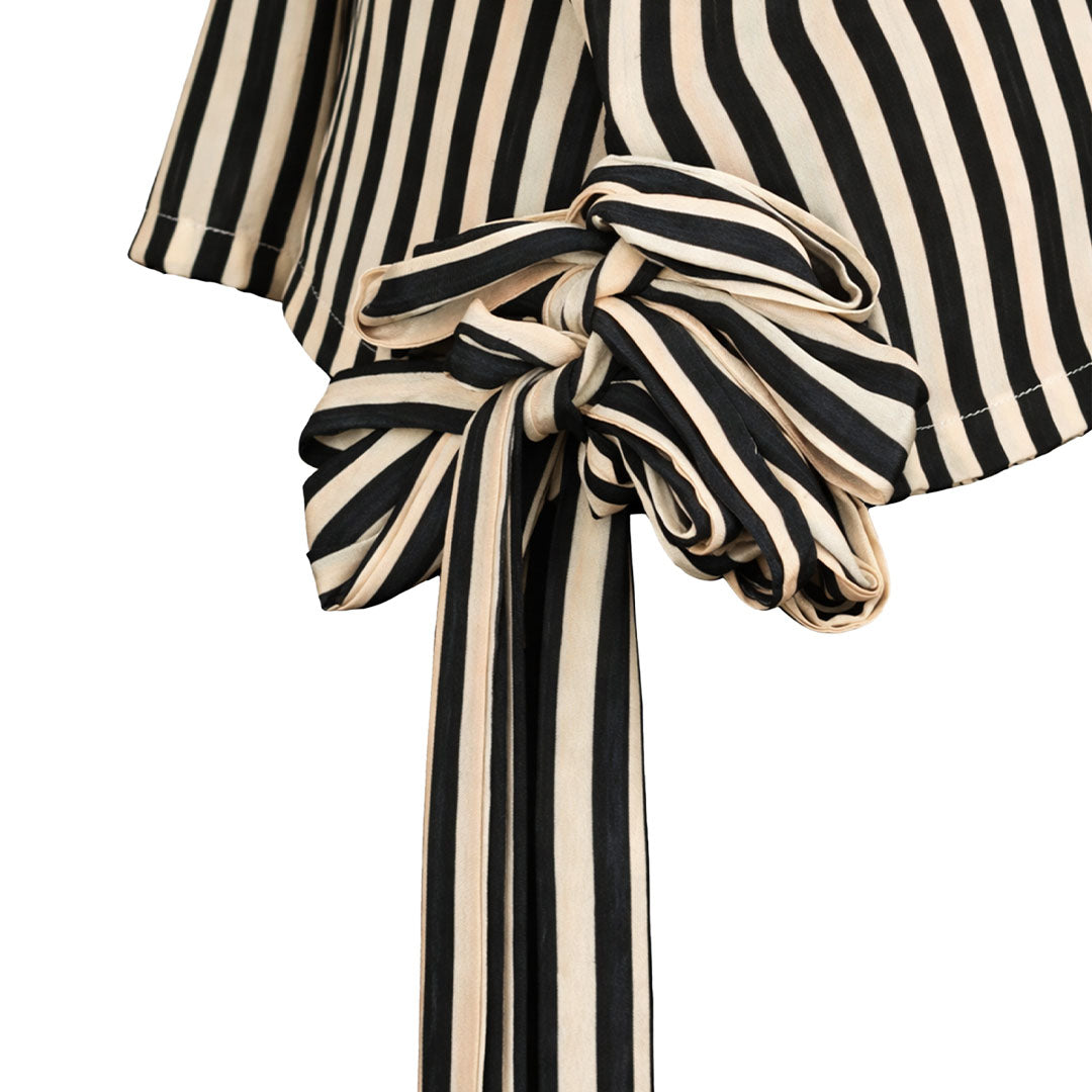 Flora & Fauna - Striped High-Neck Top
