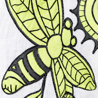 Doodle - Drop Shoulder Green Zip Top