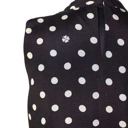 Polka Dot - Pleated Belted Dress