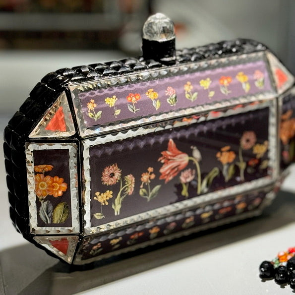 Prismatic Mirror Clutch – Midnight Garden