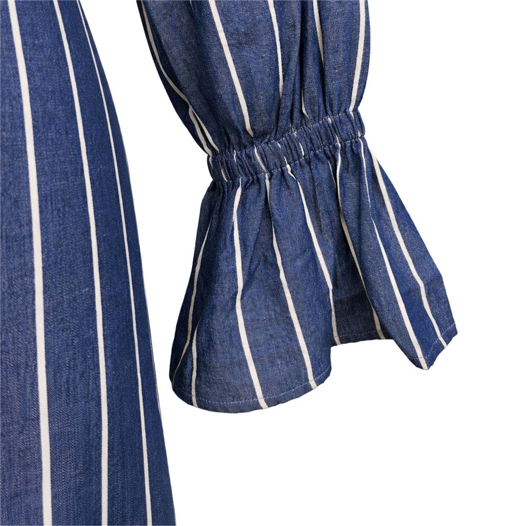 Denim  - Striped Shirt Dress