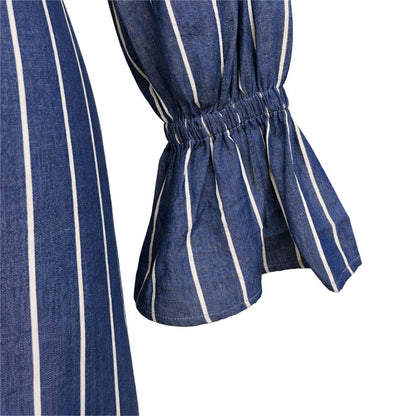 Denim  - Striped Shirt Dress
