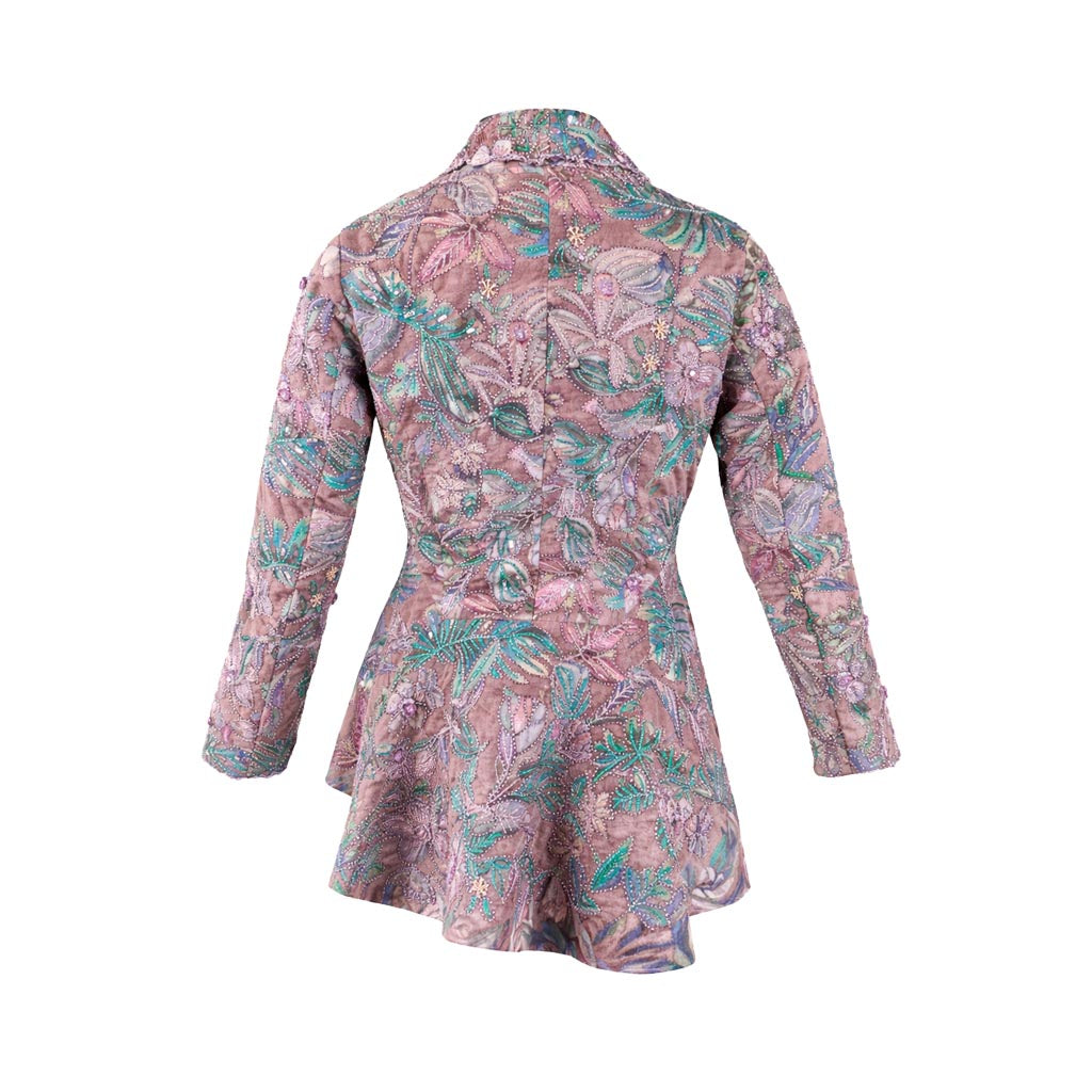 Floral  - Blush Botanical Print Jacket & Pant Co-ord Set