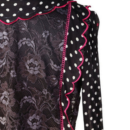 Polka Dot - Scallop Polka Sheer Shirt