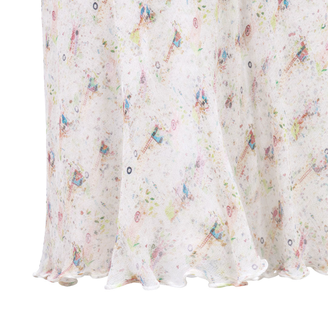 Picnic - Printed V Neck Dress