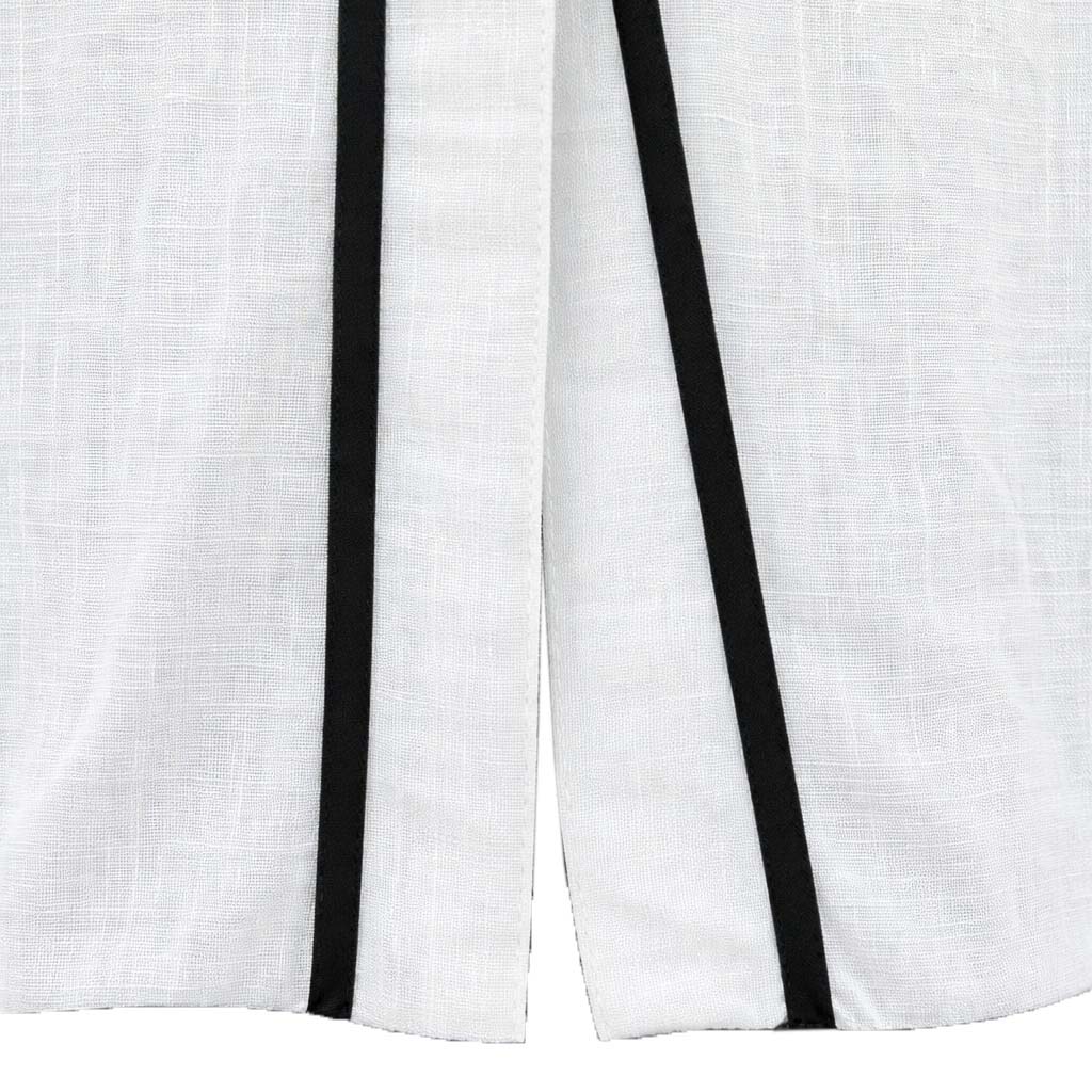 LIB Basics - Ivory Contrast Piping Shirt