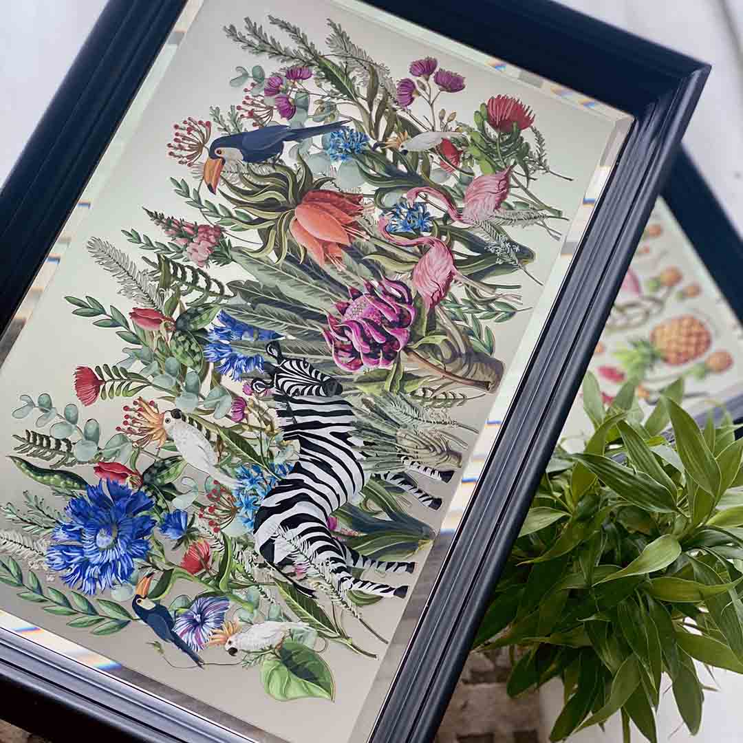 Trays - Jungle Stacked Edge Small Black