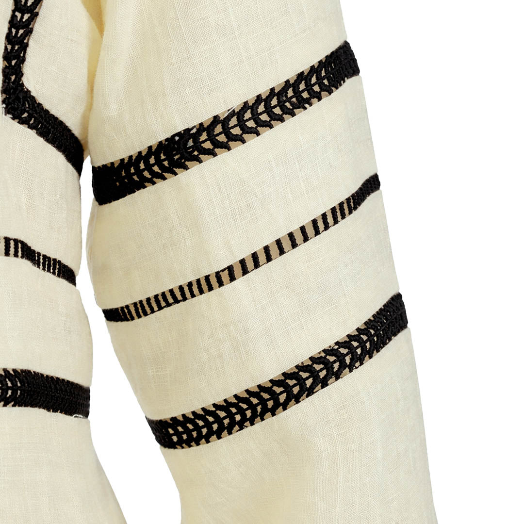 LIB Basics - Embroidered Linen Shirt