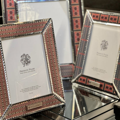 Prismatic Photo Frame – Amber Orange Small