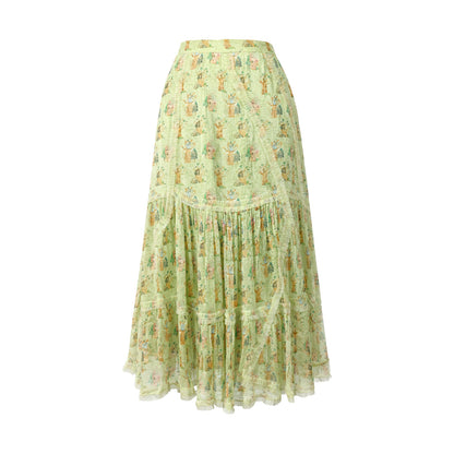Picnic - Ruffled Shirt & Tiered Skirt Set