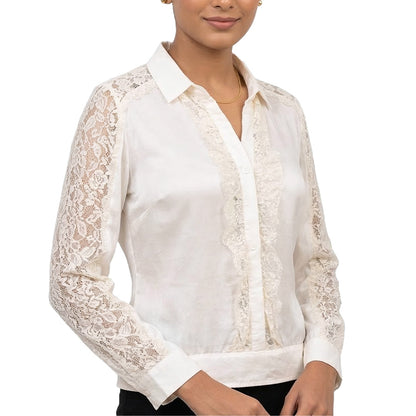 LIB Basics - Lace Panel Shirt