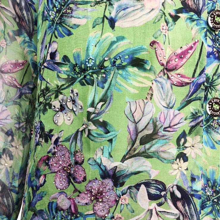 Floral  - Tropical Garden Embellished Co-ord Set