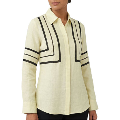LIB Basics - Embroidered Linen Shirt
