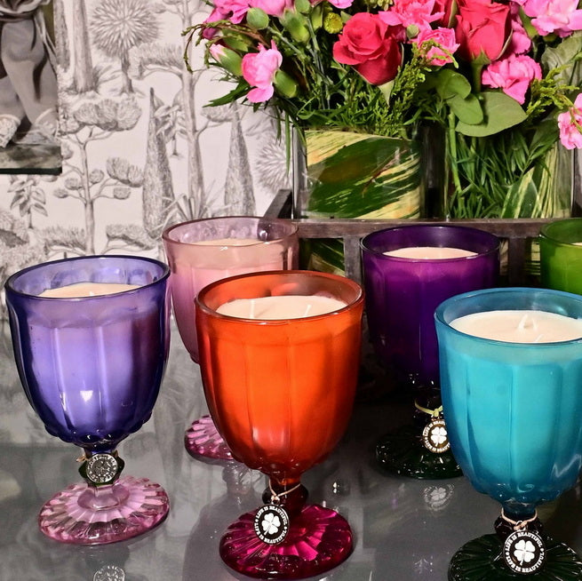 Dotted Candles - Orange & Pink