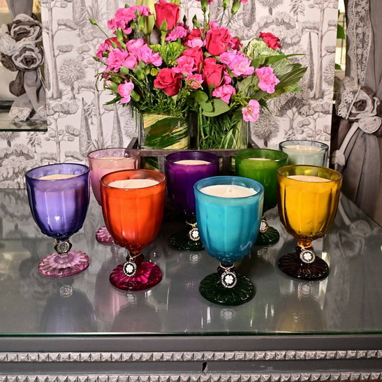 Dotted Candles - Orange & Pink