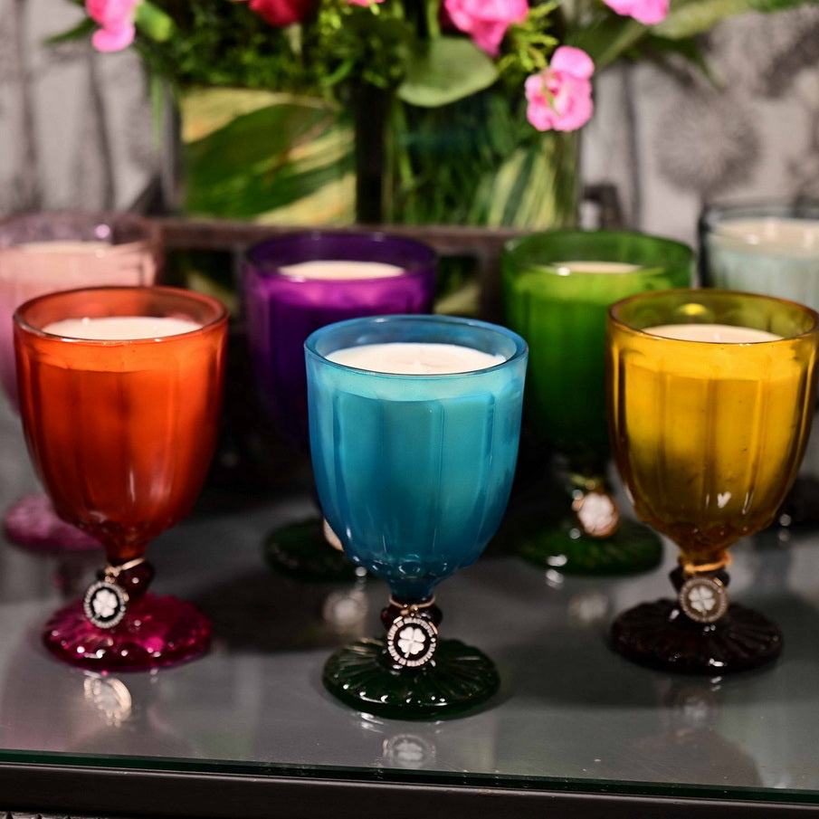 Dotted Candles - Turquoise & Green