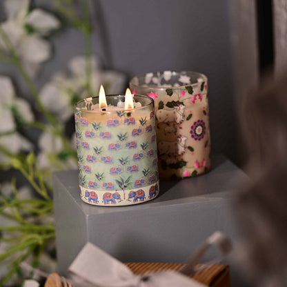 Candles - Blue Elephant (Set of 2)
