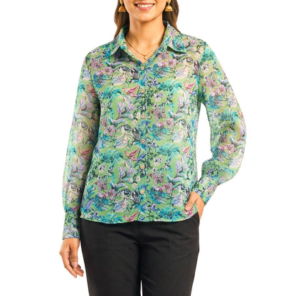 Floral - Verdant Garden Embellished Shirt