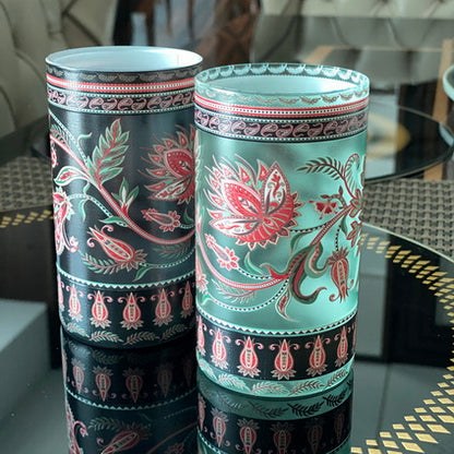 Glasses - Paisely Gaia Lotus Mint (Set of 6)