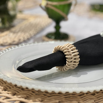 Napkin Ring Set - Picnic Cane (Set of 4)