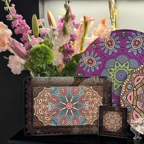 Placemat - Mandala Lena Black (Set of 4)