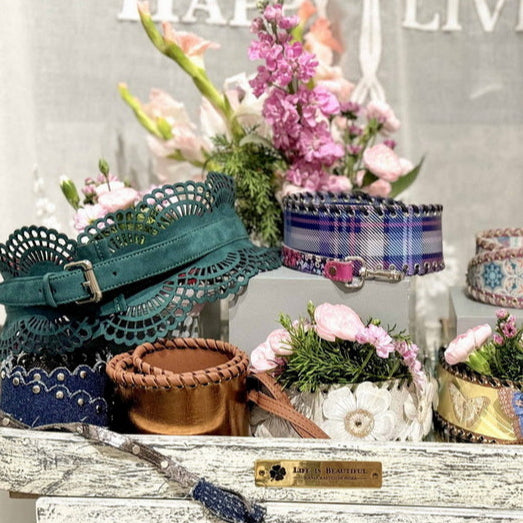 Strap/Belt – Floral Green
